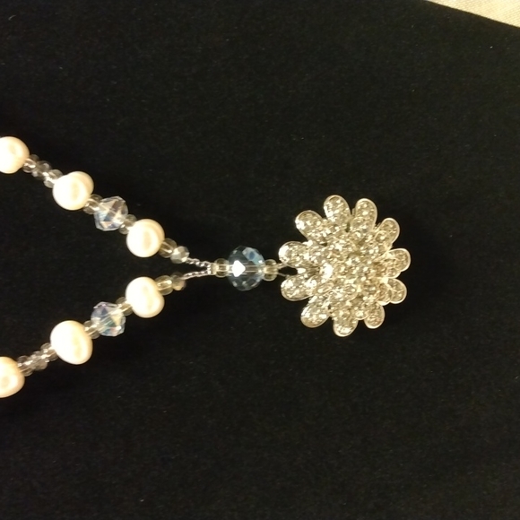 Beaded handmade freshwater pearl necklace set - Picture 2 of 6